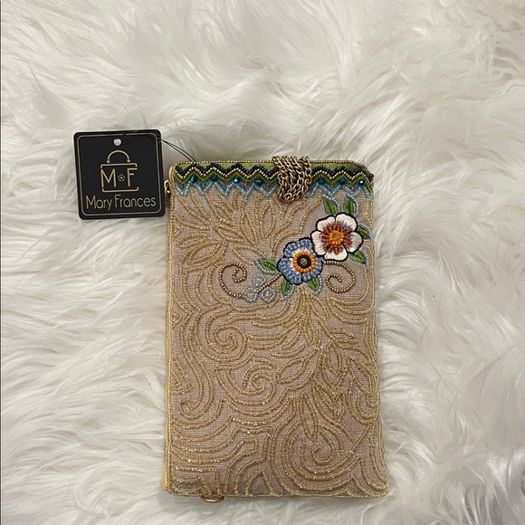 Mary Frances Soaring Spirit Dragonfly Multicolor Beaded Crossbody Small bag BNWT - Picture 2 of 8